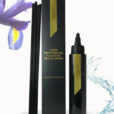 Surmanti Iris & White Water Reed Diffuser Oil & Luxury Black Reeds 100ml